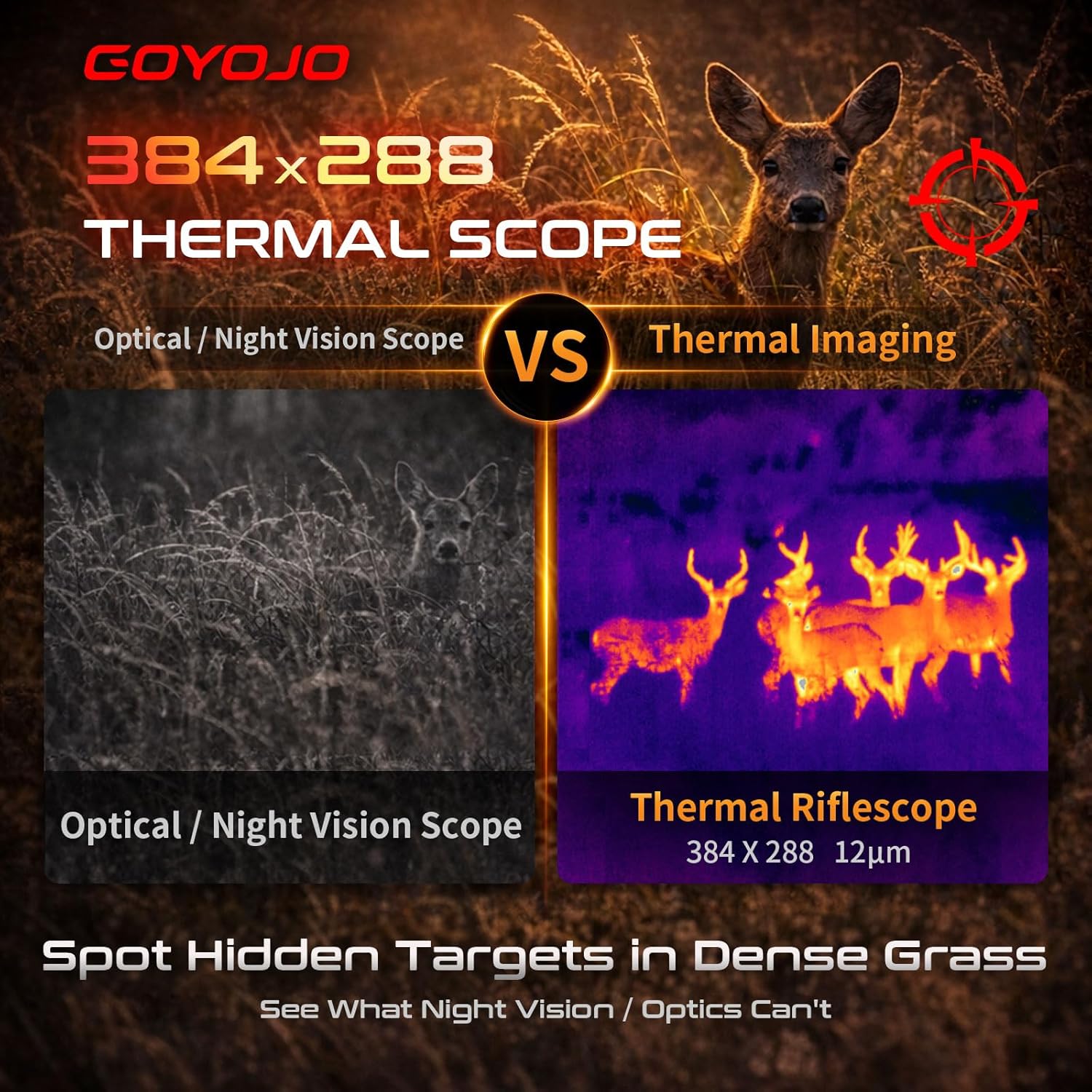 Hunting Thermal Imaging Scope - GOYOJO Thermal Scope 384x288 Thermal Imaging